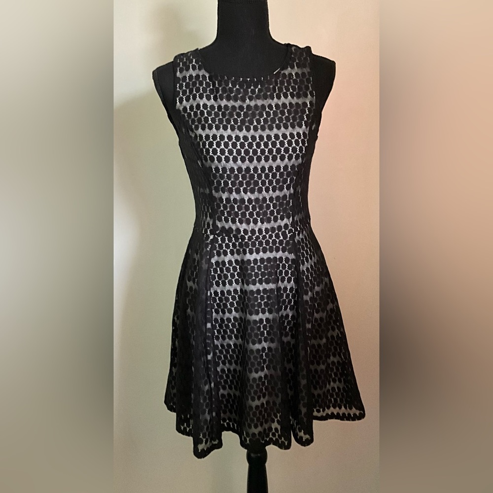 Black sheer sleeveless dress